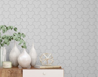 Geometrische Tapete im skandinavischen Stil