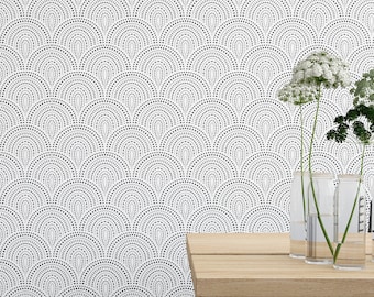 Minimalist Arch Wallpaper: Modern Art Deco, Peel and Stick