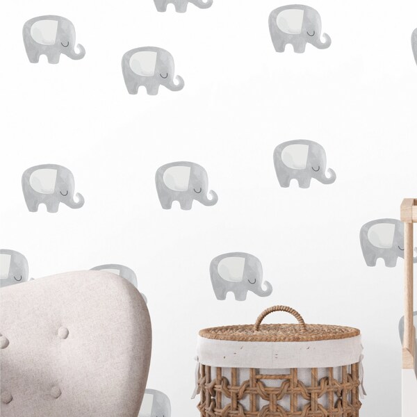 Elephant Wall Decal Etsy