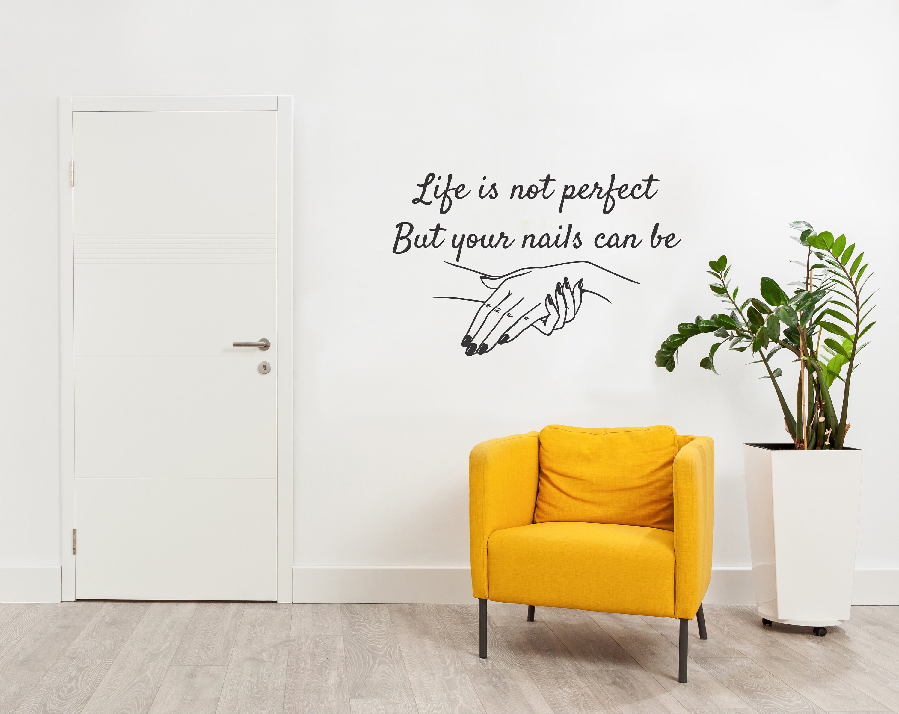 Nail Beauty Salon Wall Decal Inspirational Quote Wall | Etsy