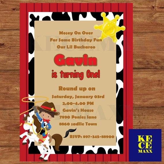Cowboy Invitation D Anniversaire Invitation Fete Etsy Cowboy Invitation D Anniversaire Invitation Fete Etsy