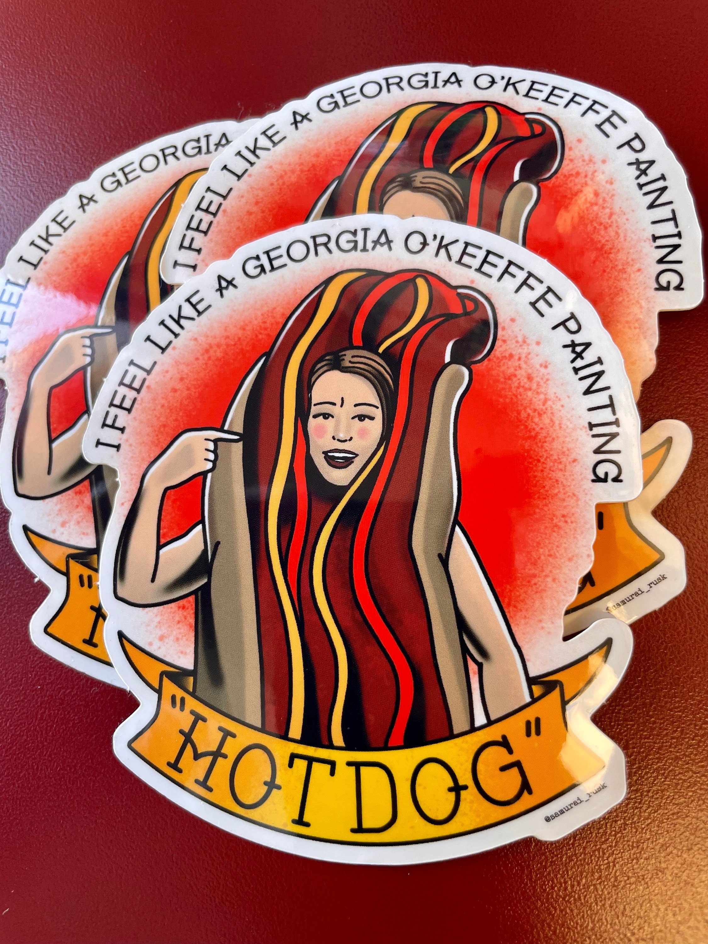 Marisha Ray “Hotdog” - Critical Role - Tattoo Flash - Large Sticker