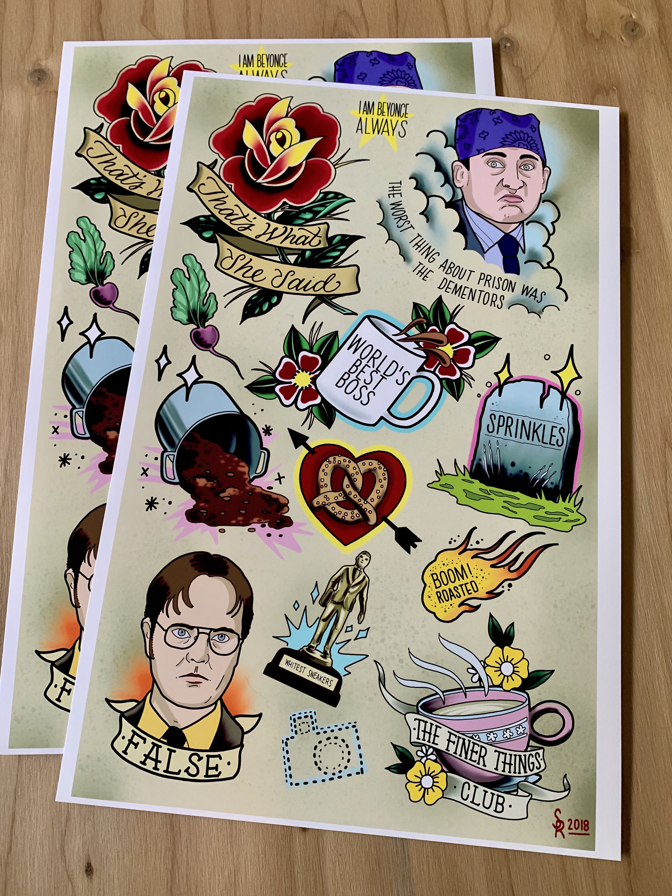 Discover 66+ small dunder mifflin the office tattoos best in.cdgdbentre