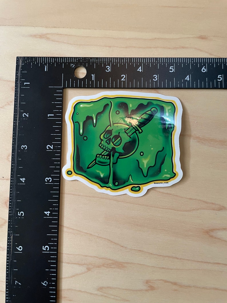 Gelatinous Cube Sticker Vinyl Sticker Tattoo Flash Etsy