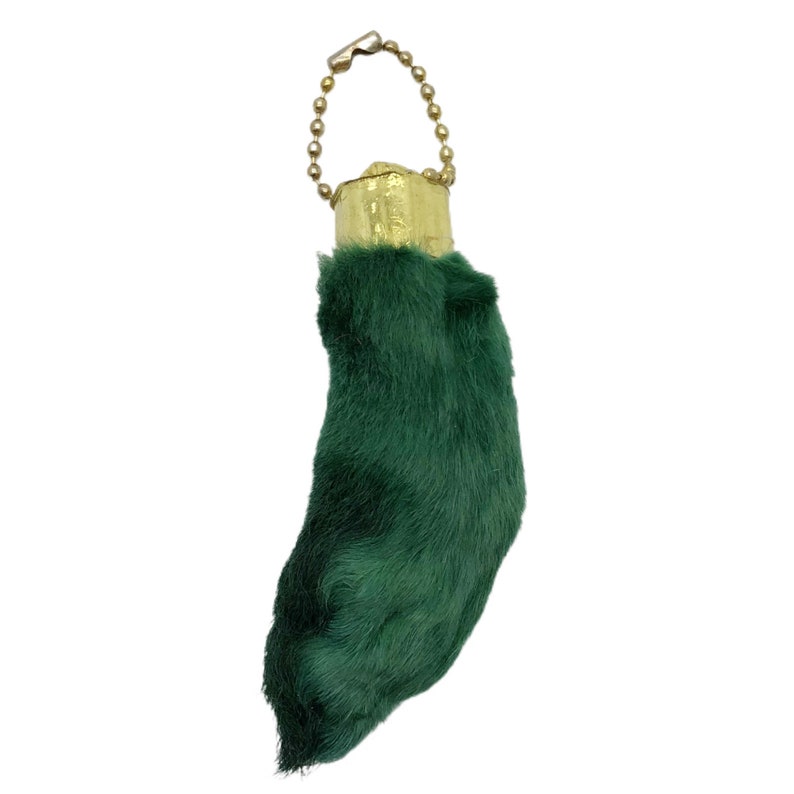 LUCKY Rabbit Foot Taxidermy Good Luck Charm Pendant Key Ring Etsy