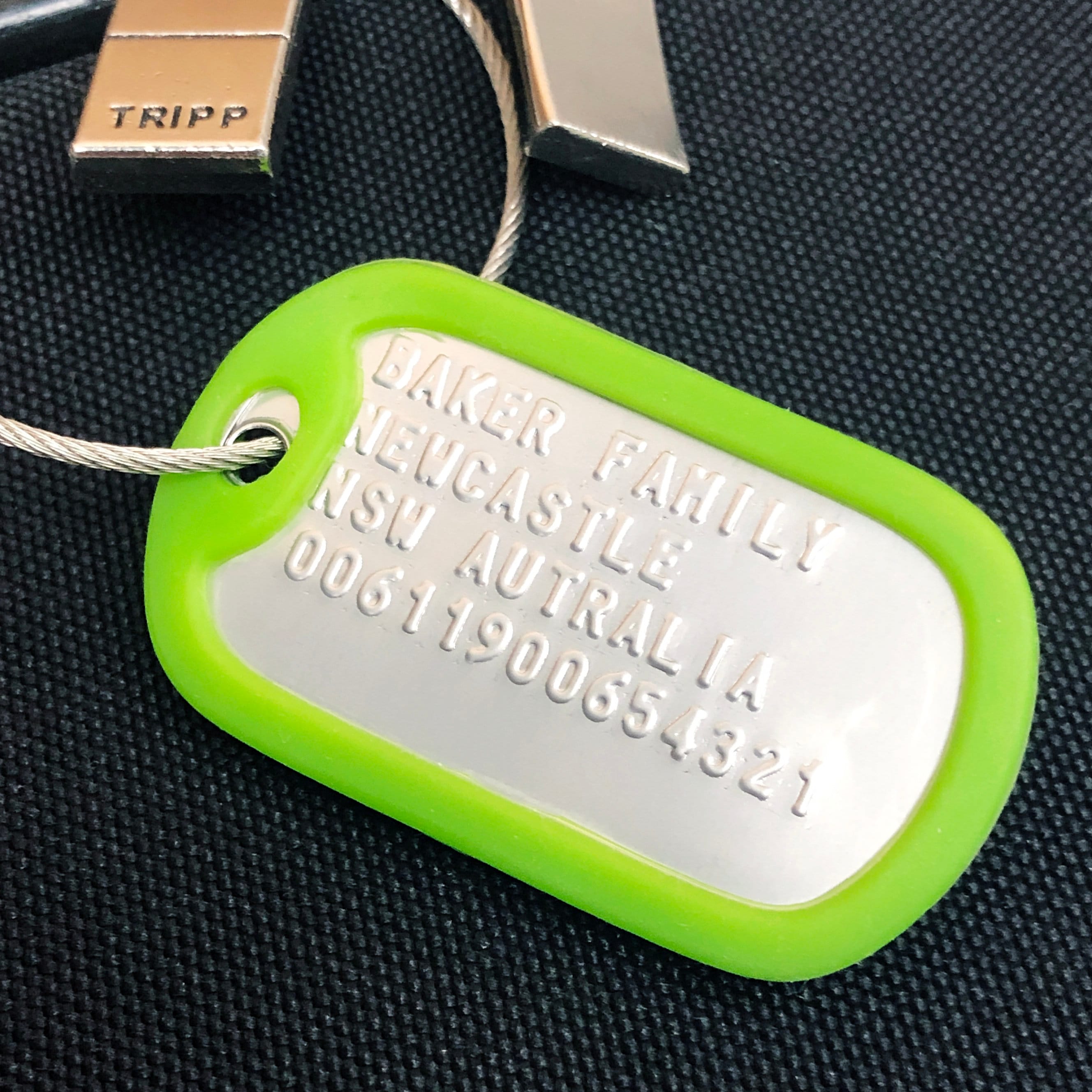 Personalized luggage tags stainless steel metal custom Etsy