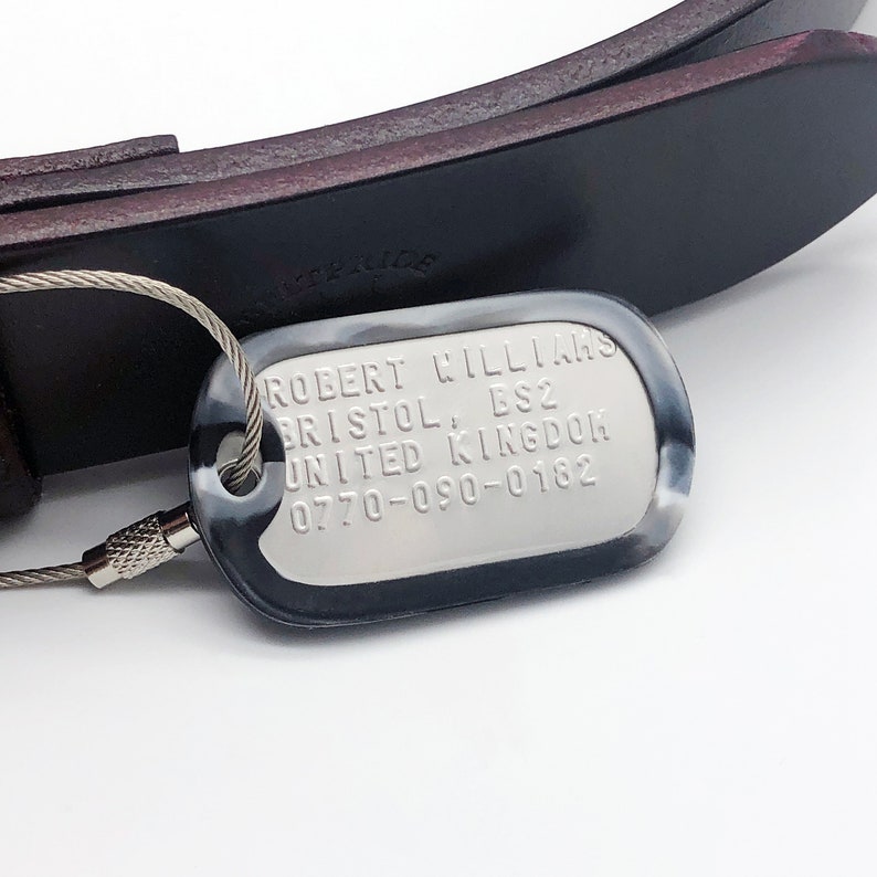 Personalized luggage tags stainless steel metal custom Etsy