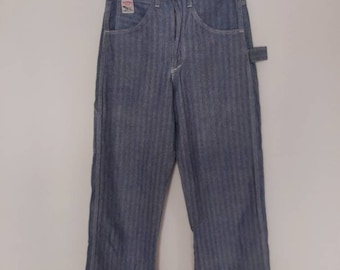 Vintage NOS Store Stock Pointer Brand Denim Carpenter Jeans Dungarees 50 X 32 