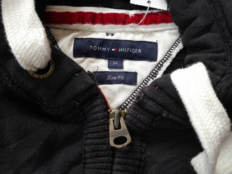 Sale! Vintage Tommy Hilfiger Jacket Hoodies Size Medium Slim Fit