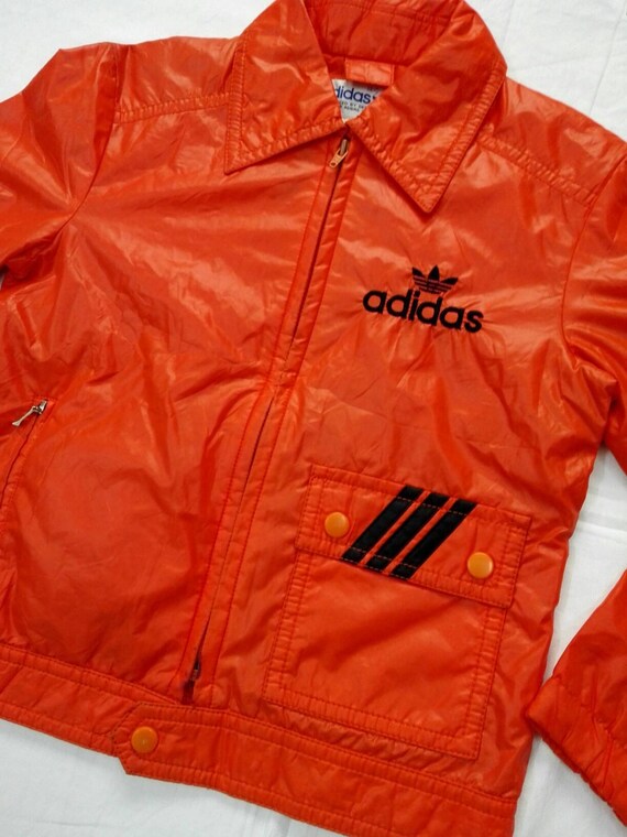 adidas windbreaker orange
