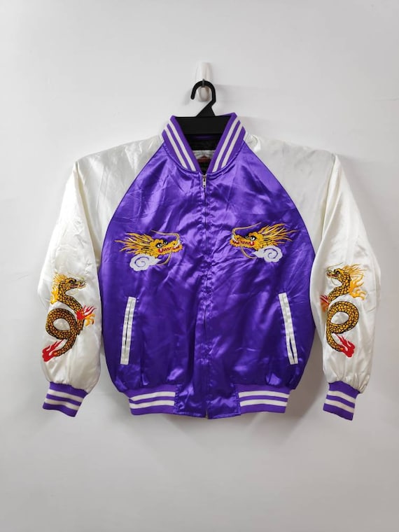 Sale!! Vintage Sukajan Japan Dragon Embroidery Siz