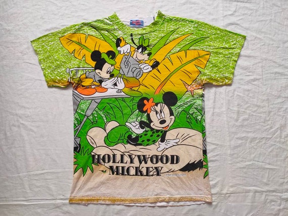 Vintage 90s Mickey Hollywood Tshirt Mickey Mouse M