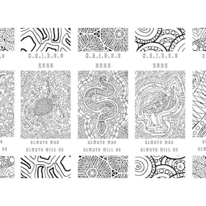 N.A.I.D.O.C colour-in bookmarks template