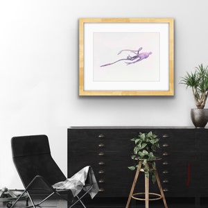 Giant Squid wall art, ocean art, nautical wall decor, sea life decor, beach decor, beach art, watercolor painting, print art ocean decor