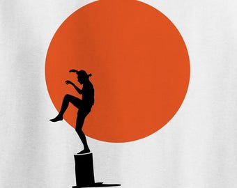 The Crane T-Shirt - inspired by The Karate Kid (1984)