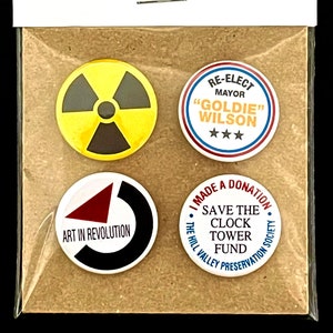 The Back to the Future Collection 25mm button badges image 1