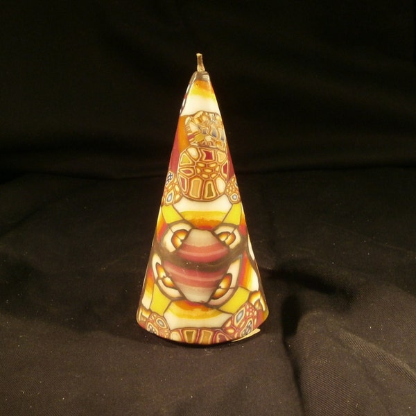 Millefiore Wraparound Cone Candle