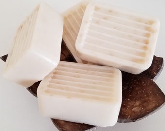 Soap - Oatmeal Soap Facial Bar - Set of Four Mini Bars - Oatmeal Soap - Oatmeal Milk and Honey Powder