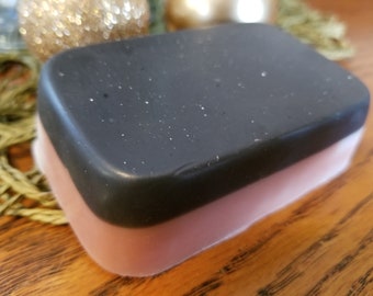 Soap - Charcoal and Rose Clay Spa Bar - Charcoal Soap