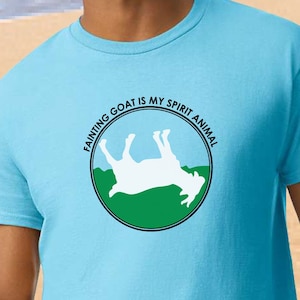Fainting Goat is My Spirit Animal Unisex T-Shirt / Summer GOAT Tee / Trending Top Fainting Goat Yoga Goat /