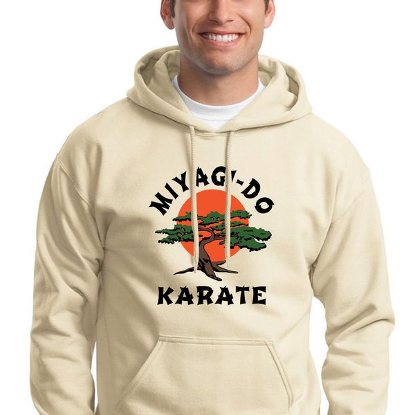 Miyagi-Do Karate Kid ADULT Unisex Hooded Sweatshirt Bonsai Tree Hooded Pullover Danny LaRusso Miyagi-Do Miyagi Johnny Lawrence Diaz Kreese