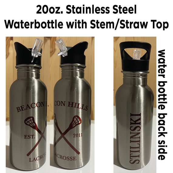 Water Bottle With Straw, BPA Free Water Bottle, Clear Water Bottle With Lid  and Straw, Gift for Teen 