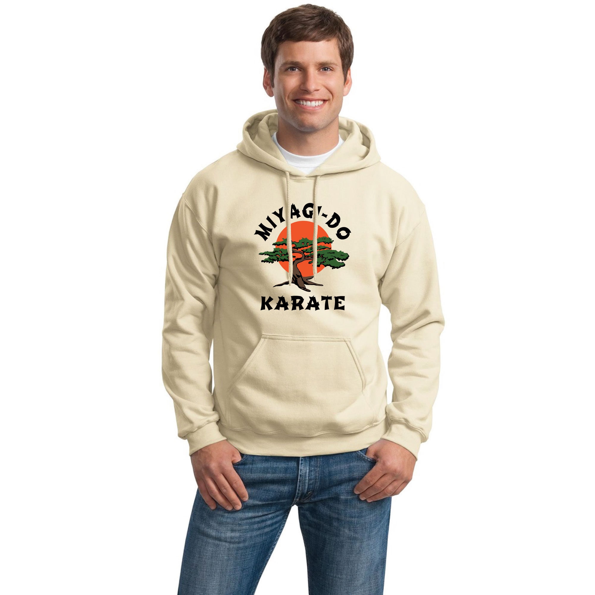 Miyagi-do Karate Kid ADULT Unisex Hooded Sweatshirt Bonsai Miyagi-do Karate Kid ADULT Unisex Hooded Sweatshirt Bonsai