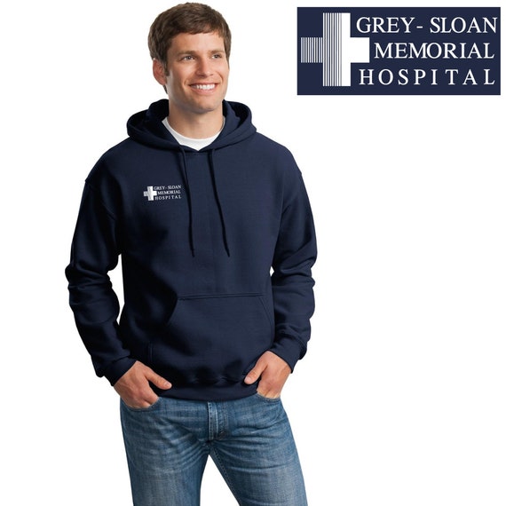 Grey's Grey Sloan Memorial Hospital Hooded Sweatshirt T-Shirt Hoodie Pullover