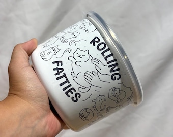 Rolling Fatties Container / Storage / Baking / Treats