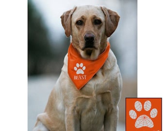 Reflective Custom Halloween Spider Web Dog Bandana / Dog Accessories Bandana / Custom Dog Accessories / Personal Pet Bandana / Halloween