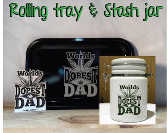 World's Dopest Dad Tray Set / Fathers day / Gift / For him