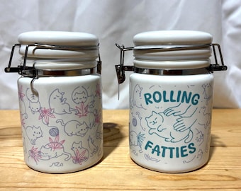 Rolling Fatties / Storage jar / Ceramic canister
