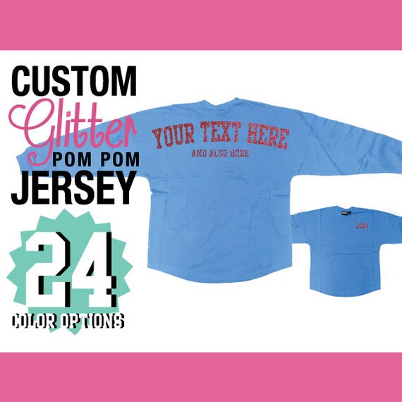 custom glitter jersey