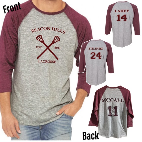 Stiles Stilinski 24 Teen Wolf Beacon Hills Lacrosse T-shirt 