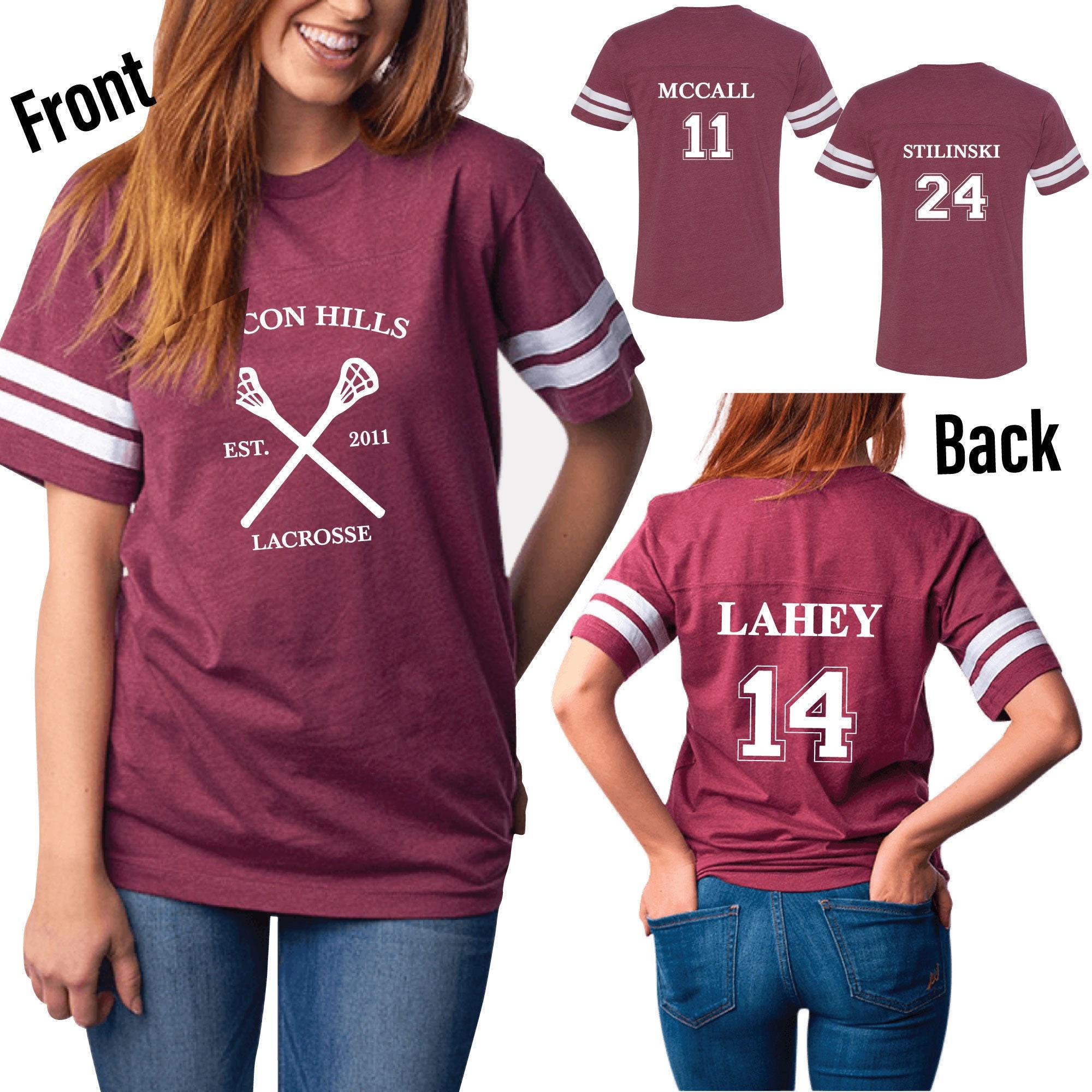  Adult McCall 11 Beacon Hills Lacrosse 2-Sided Jersey :  Clothing, Shoes & Jewelry