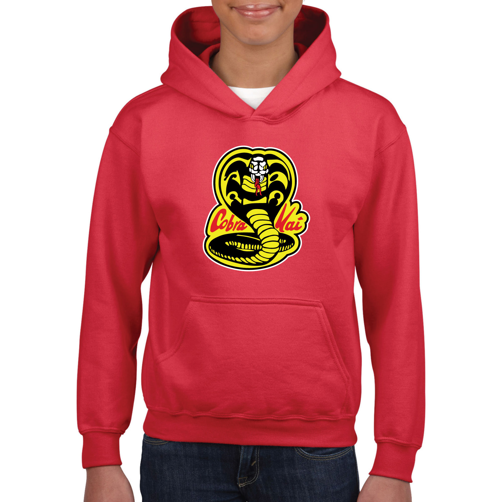 Sweat à Capuche Zippé Series Sweat Capuche Cobra Kai Jiazery QZ