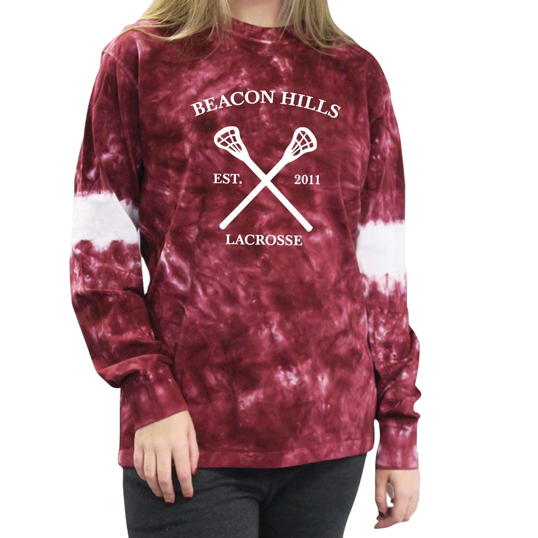 Beacon Hills Lacrosse FRONT ONLY Teen Wolf Unisex Scrambler Tie Dye