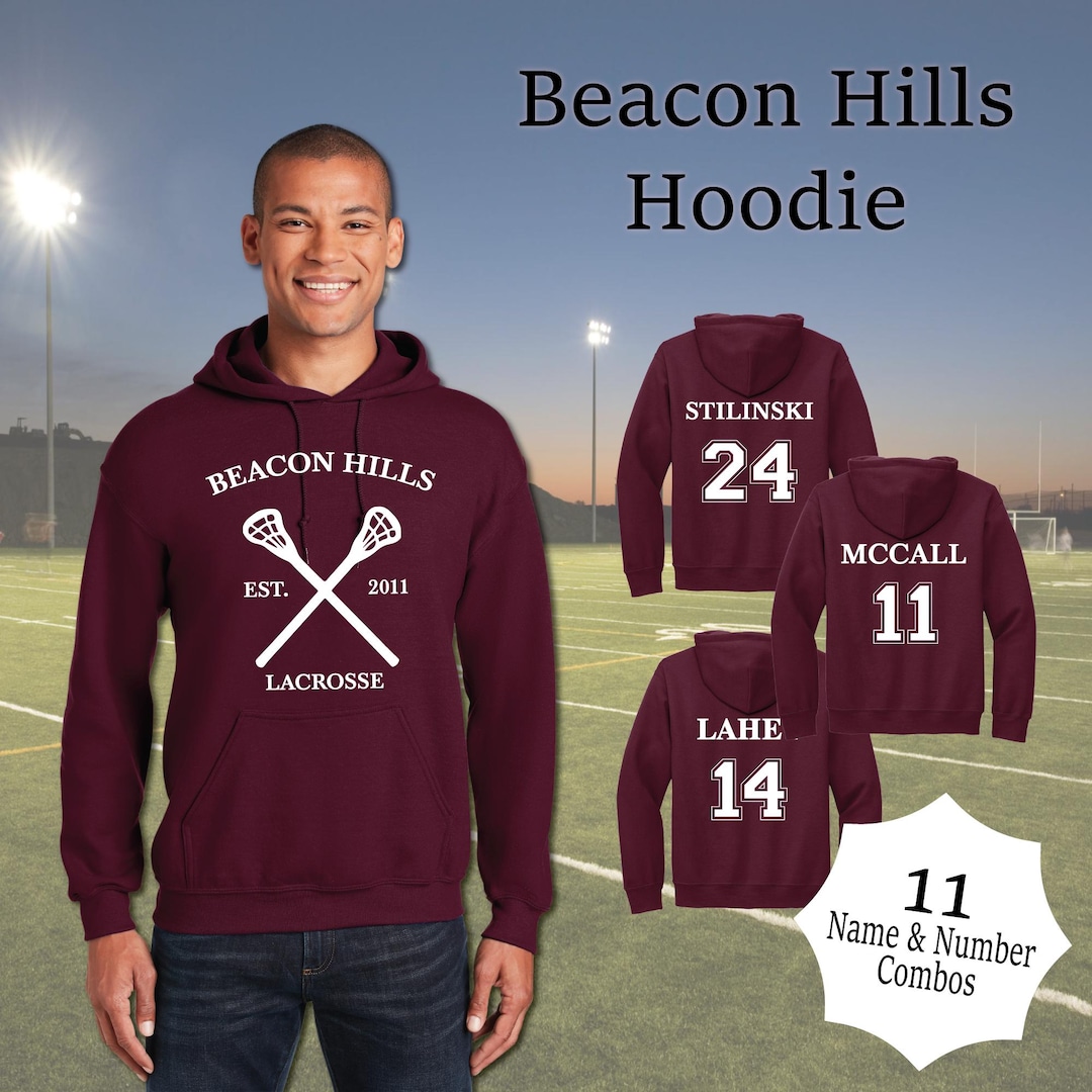 Sudadera con capucha de lacrosse de Beacon Hills Teen Wolf Sudadera con  capucha deportiva Scott McCall 11 Sudadera con capucha de lacrosse de  Stiles