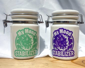 Mood Stabilizer / Now in GREEN and PURPLE ! / Stash / Weed / Smell proof