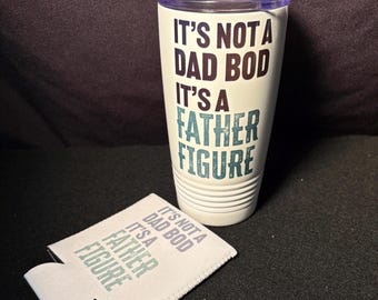 Father figure set / 16oz / Gift for him / Dads / Drink sleeve