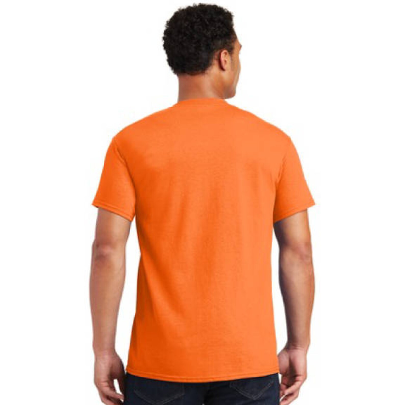Safety Orange Customizable Left Chest T Shirt / Construction - Etsy