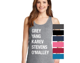 Grey Yang Karev Stevens O'Malley tank top tee tshirt Thursdays We Watch Grey's Style a Beautiful Day To Save Lives anatomy you're my person