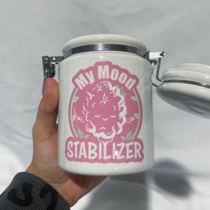 Mood Stabilizer PINK Stash jar / Weed / Smoking / Smell Proof