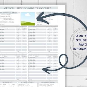 Fillable Printable Homeschool High School Transcript Template, High ...