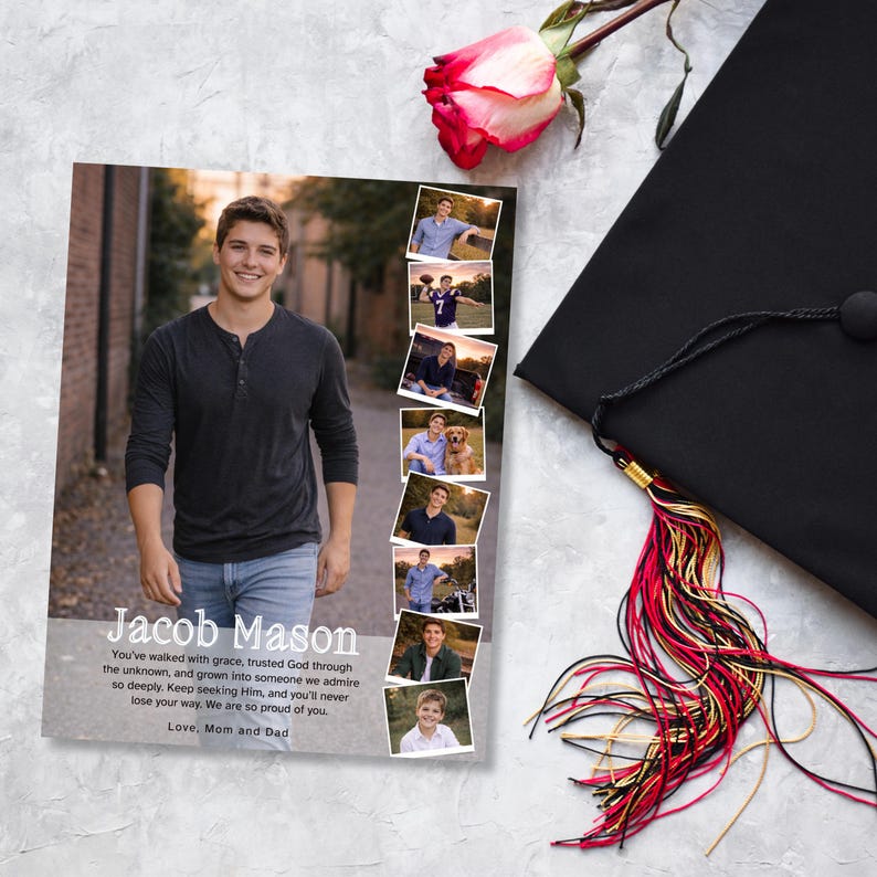 Full Page Yearbook Ad Template Editable Canva | Senior Graduation Shout ...