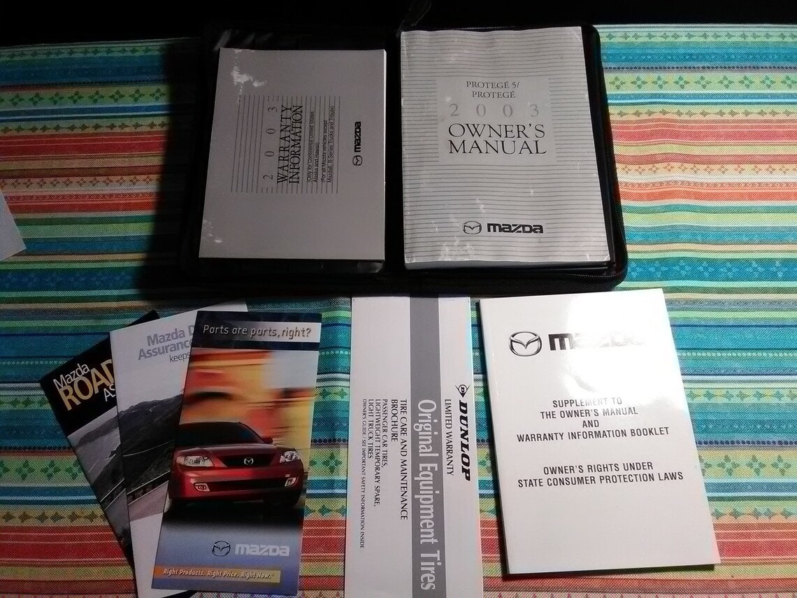 1-mazda 2003 Protege 5 Owners Manual and Other Booklets That | Etsy