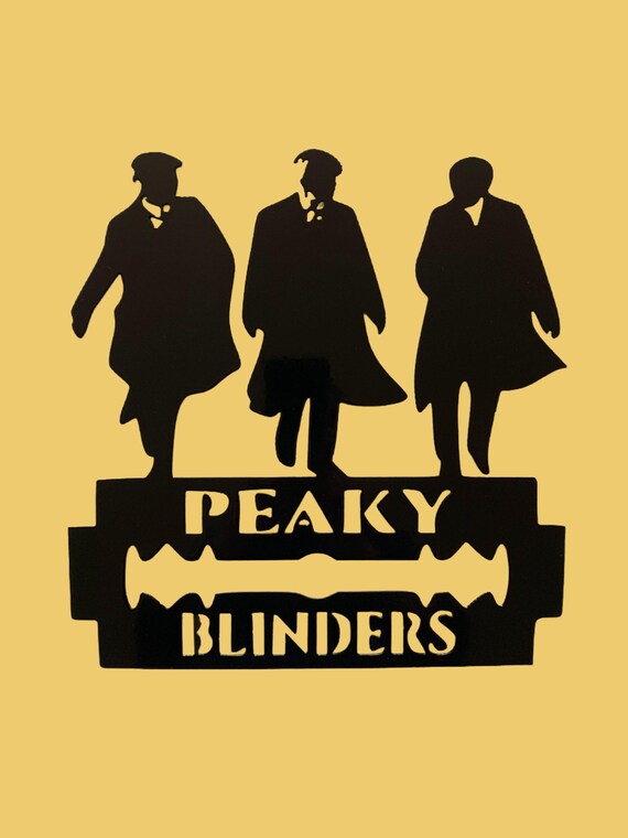Plaque Murale "Par Ordre Des Peaky Blinders" En Métal Vintage - 20x15 Cm, Fixations Incluses - Déco Bar, Cave, Pub - 6