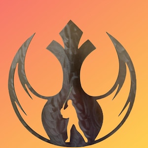 Star Wars Choice of Character Science Fiction Jedi Order Symbol Crest Metal Wall Art