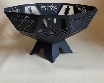 Fire Pit Made To Order Lord Of The Rings theme, choose your own characters