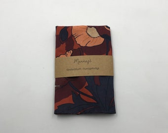 Pochette de costume en Liberty Butterfield Poppy cayenne, Mouchoir de poche, Accessoire mariage, Accessoire costume